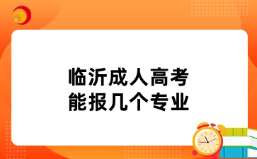 临沂成人高考能报几个专业